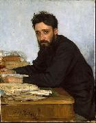 Portrait of writer Vsevolod Mikhailovich Garshin, Ilya Repin